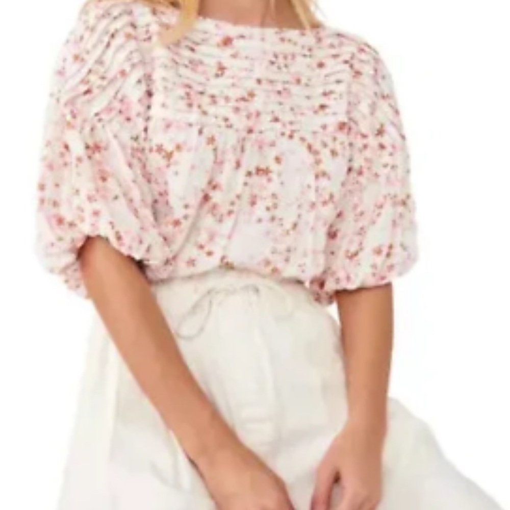 Intimately Free People Dessa puffed sleeve bodysuit, size L - Picture 2 of 9